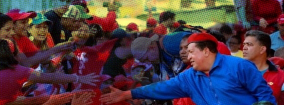 Comandante Chávez saludando al Pueblo Bolivariano